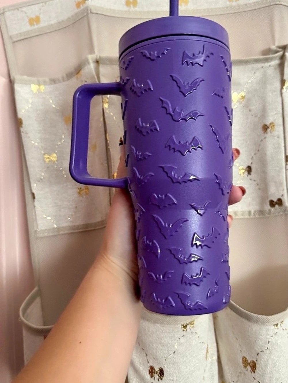 VampireFreaks Nocturnal Bats 40oz Tumbler Purple